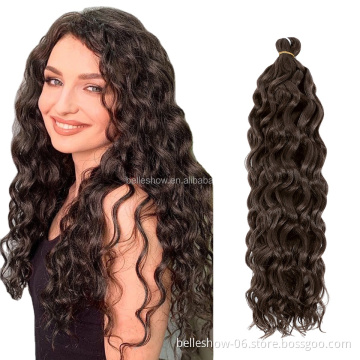 20 Inch Long Synthetic Braiding Hair Extensions Hawaii Curly Ocean Wave Crochet Braid Hawaii Curl Hair